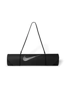 Nike Yoga Mat Non-Slip Lightweight Solid Easy To Clean Versatile Sports Training Unisex Black N.000.0006.010.NS - Black - View 1
