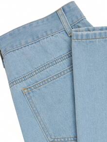 GlowEve Women's Casual Cashew Flower Embroidered Top And Jeans Set, Summer - Blue - View 9