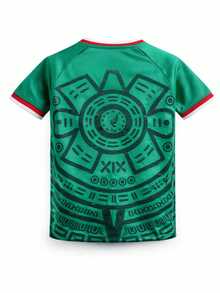 20262026Playera De La Selección Mexicana 2026 Para Niño, Esta Camiseta de México es perfecta para los Adolecentes aficionados de fútbol que apoyan a la selección en en  2026 CRB1 - Blanco - Ver 3