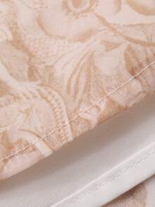 Dazy Kids Tween Girl All-Over Print Elegant Party & Travel Dress - Apricot - View 7