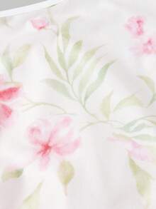 SHEIN MOD 梦幻浪漫彩色印花网纱喇叭连衣裙 – 约会、派对、女士春夏装、春假、度假、野餐、节日、生日装 - 彩色 - 查看 4