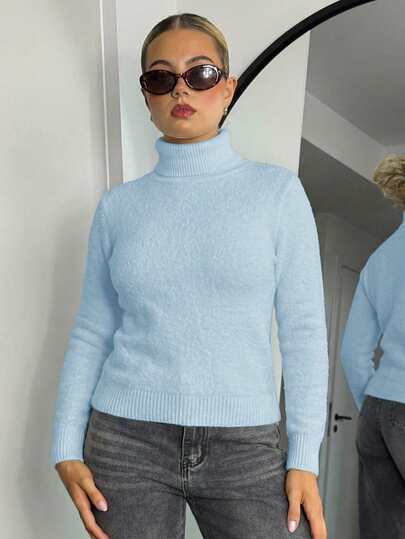 Bethéva 高领保暖内衬修身保暖长袖毛衣，秋冬新品