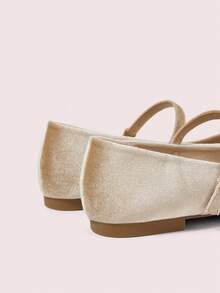 CUCCOO DOLLMOD Sepatu Flat Wanita Kasual Serbaguna untuk Perjalanan Sehari-hari, Cocok untuk Natal dan Musim Semi. - Krem. - View 10