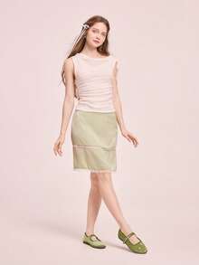 CUCCOO DOLLMOD 女士经典黑色花朵刺绣丝绒蝴蝶结平底玛丽珍鞋 - -5綠色 - 查看 6