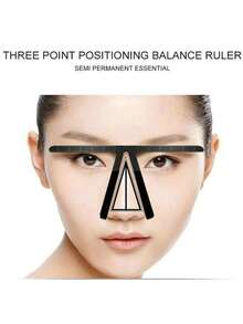 Eyebrow Ruler Tool - 3-Point Positioning Balance Guide With 9 Eyebrow Shapes, Makeup Stencil For Perfect Brows - Multicolor - View 5