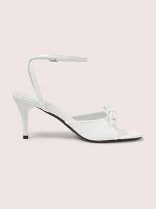 CUCCOO DOLLMOD Sandalias de tacón para mujer - Blanco - Ver 8