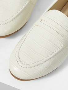 Mnmlis Zapatos planos de suela blanda y puntera redonda con tacón bajo, modelo 2025 para mujer - Beis - Ver 4