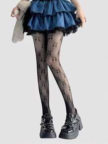 ROMWE Goth Women's Pantyhose/Tights/Leggings/Skinny Pants - Black - View 4