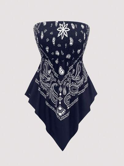 Olithes Black Printed Cropped Camisole Top, Fitted Waist Sexy Vest For Summer; Vintage Printed Elastic Tight Cropped Camisole Top For Summer; Asymmetrical Cropped Camisole New Design Sleeveless Tank Top For Summer