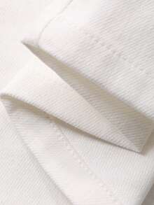 DAZY Women's Casual Solid White Flare Pants, Spring/Summer - White - View 7