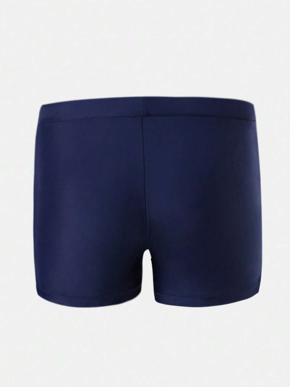SUMWON Men Navy Blue Swim Trunks With Drawstring Waist Beach Summer Vacation Pool Swimming Shorts Quick Dry Elastic Waistband Casual Swimwear