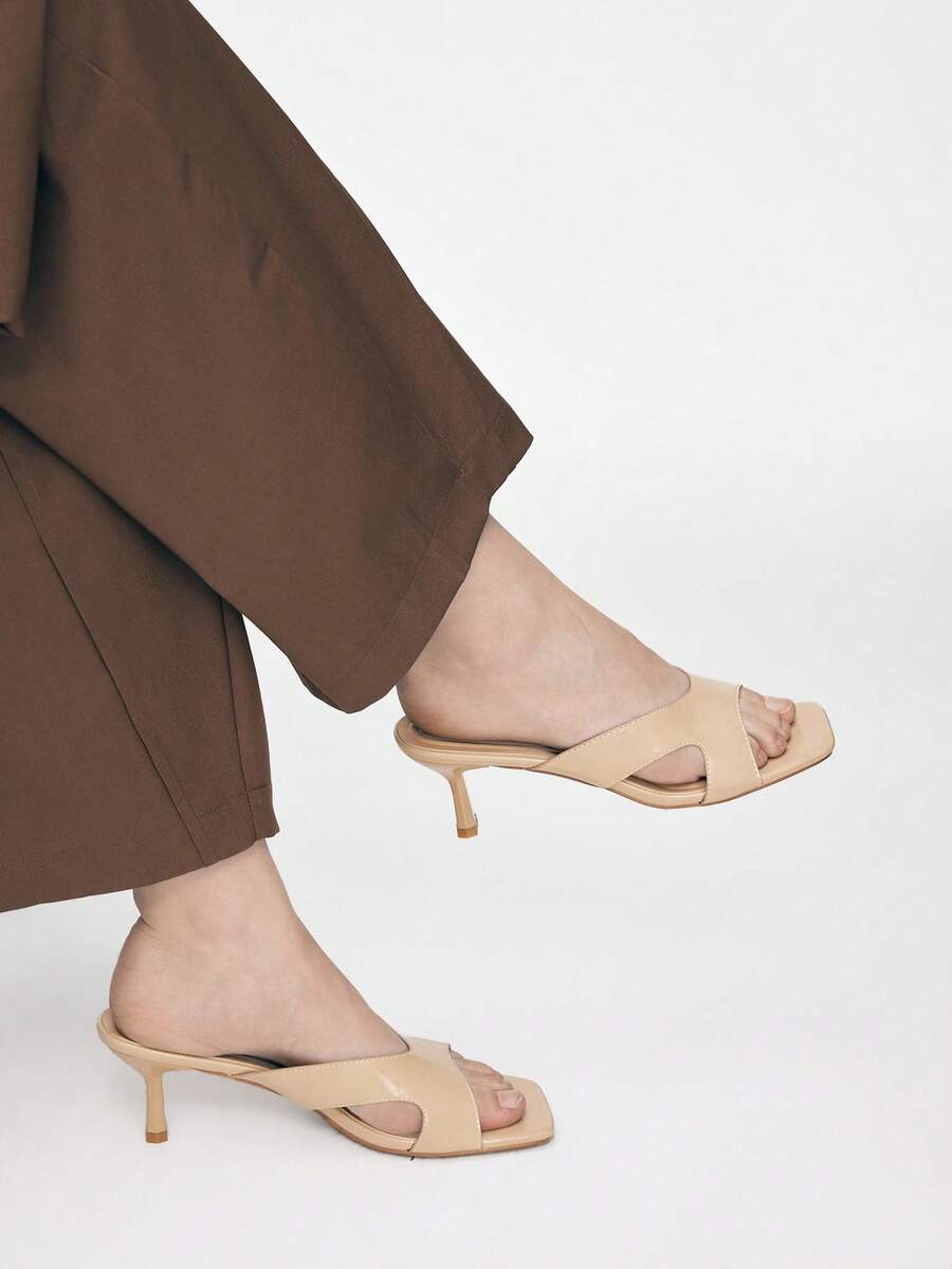 Mnmlis Women Heeled Sandals - Apricot - View 1