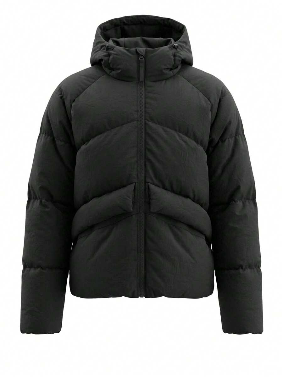 Adidas Men's Big Baffle Jacket Black - Black - View 1
