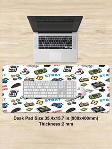 1Pc Creative Game Console Mouse Pad For Desk Washable Desk Mat With Non-Slip Base, Game Console Controller Pattern, For Gamers, Office & Home Use. - Mouse Pad - View 11