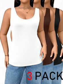 SHEIN Essnce Áo tank top dài màu đen dáng ôm, co giãn tốt, thoải mái, cơ bản, đa năng cho nữ, mùa xuân và hè, thích hợp mặc hàng ngày, trang phục mùa hè cho nữ, áo ôm dáng, áo đi chơi, phong cách mùa hè châu Âu, phong cách tối giản. - Nhiều màu - Xem 1