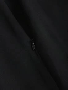 Sweetra Women's Bow Tie Waist Split Hem Culottes, Spring/Summer - Black - View 5