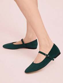 CUCCOO DOLLMOD Sepatu Flat Wanita Kasual Serbaguna untuk Perjalanan Sehari-hari, Cocok untuk Natal dan Musim Semi. - Hijau. - View 5