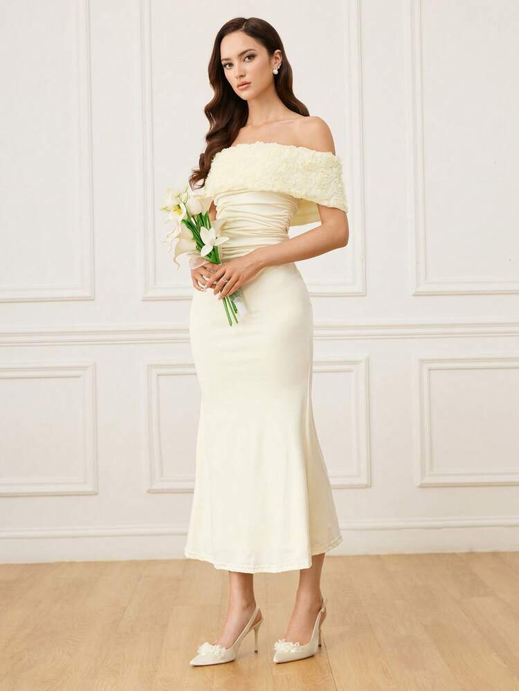 CUCCOO HITCHD Women Shoes Women's High-Heeled Shoes Spring And Summer New Apricot Pearl Flower Decoration Pointed Stiletto Buckle 9cm Elegant Satin Solid Color Banquet Wedding Dinner Women's Shoes Wedding Shoes Spring Shoes Bride Shoes