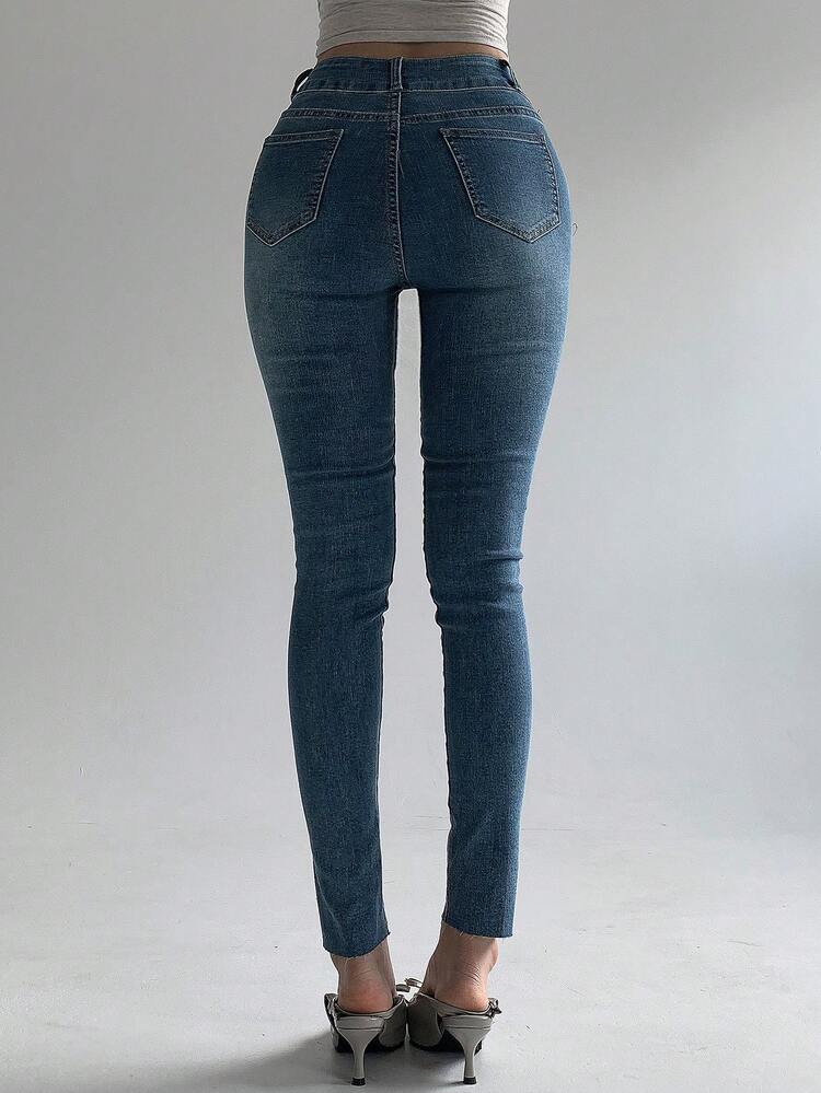 Skinny Distressed Slim Fit Women Jeans