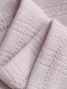 DAZY Women's Summer Minimalist Jacquard Knit Camisole Top And Super Shorts Homewear Set - Mauve Purple - View 7