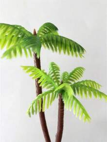 5/8/10件装仿真水草椰子树微型植物沙盘游戏模型水族箱景观仿真椰子树 - 彩色 - 查看 2