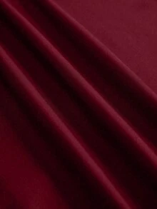 Zyxie 女士性感纯色露脐上衣和迷你裙两件套，夏季 - 酒紅色 - 查看 5