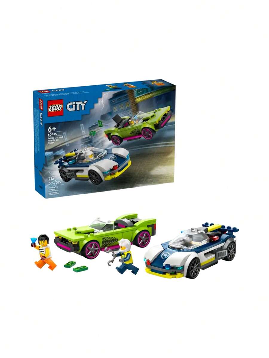 LEGO City Police Car And Muscle Car Chase Kids 6Years+ 60415 - Multicolor - View 1