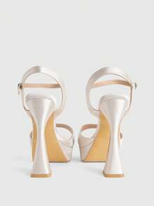 CUCCOO LuxiPop Women Heeled Sandals - Apricot - View 4