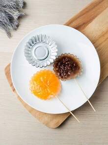 20/200pcs Tart Molds, Suitable For Muffins, Cupcakes, Pudding, Non-Stick Baking Trays, 7.5cm/2.95in Silver Baking Tools, Cake Pastry Molds - Silver - View 5