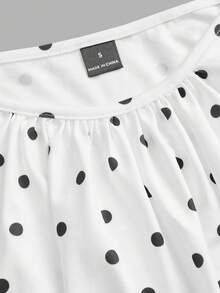 SHEIN EZwear 两件装女士褶皱宽松吊带背心，可调节肩带，波点图案，适合春夏穿着，夏季度假，宽松舒适，适合音乐节、比赛日、体育赛事等场合。 - 彩色 - 查看 8