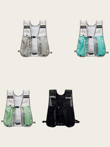 1PC Running Hydration Pack Vest Style Lightweight Backpack Breathable Mesh Material Water Bladder Compatible With Bottle Holder Phone Pocket For Cycling Hiking Marathon Outdoor Sports Travel Camping Festival - Multicolor - View 3