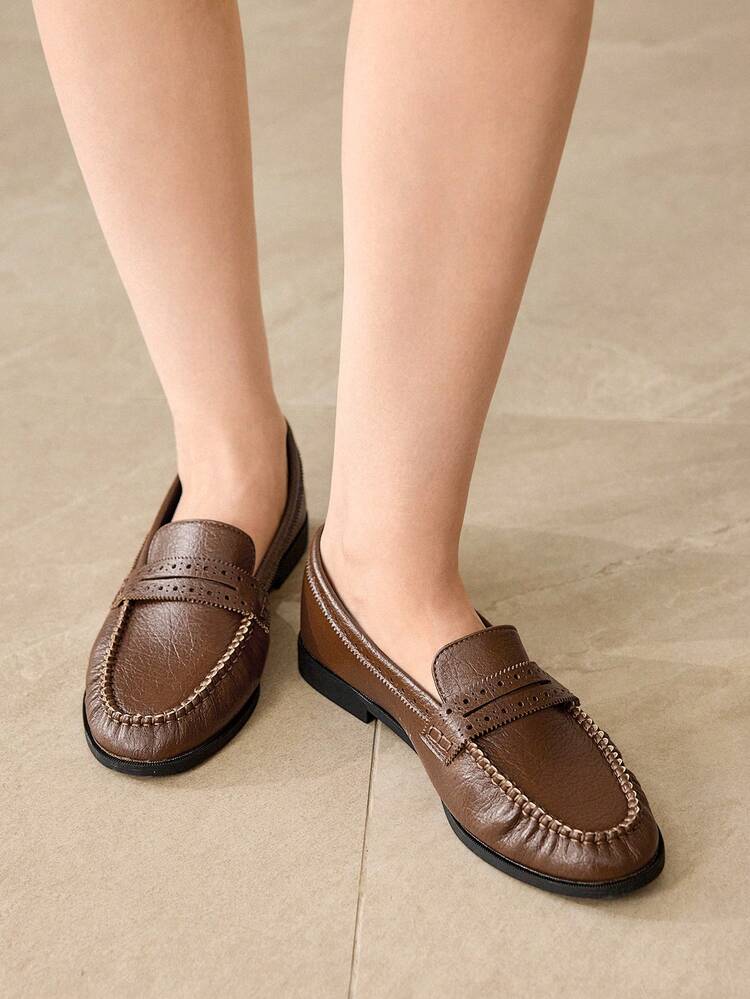 WOMEN'S LOAFERS, RETRO BRITISH STYLE, FASHIONABLE, ELEGANT, COMFORTABLE, SLIP-ON CASUAL FLAT SHOES VALENTINE'S DAY