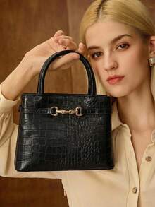 Patrón de cocodrilo negro