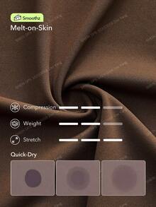 OutZeal 女士运动连体裤日常休闲速干收腹塑形文胸 - 棕色 - 查看 5