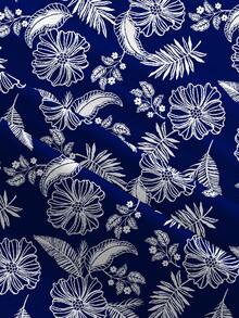 Soleia U-Neck Backless Mini Dress For Women, Suitable For Summer, Blue,Summer Dress,Vacation Dress - Blue and White - View 7