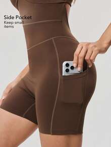 OutZeal 女士运动连体裤日常休闲速干收腹塑形文胸 - 棕色 - 查看 4