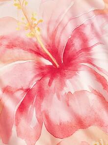 SHEIN MOD Đầm xòe in hoa xếp ly eo cỡ lớn - Nhiều màu - Xem 3