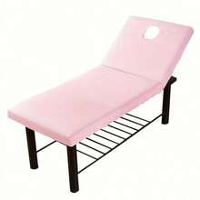1pc Massage Table Sheet, Massage Bed Cover With Face Hole, Fitted Sheet Massage Table Cover, Perfect For Beauty Salons - Multicolor - View 13