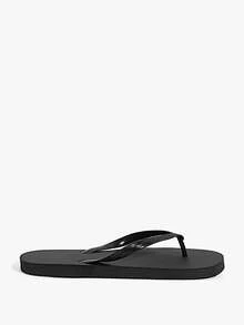 Grefit Women's Casual Everyday Flip Flops - Black - View 3