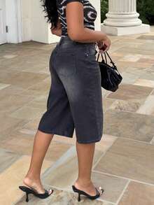 Alexandranx Women's Loose Casual Retro Denim Shorts, New Summer Style - Blue - View 3