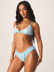 Missguided x Playboy 女士文胸内裤套装 - 綠色 - 查看 4