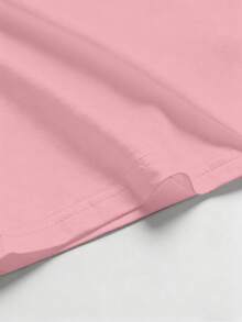 Resyla Women's Dragonfly Print Short Sleeve Casual Versatile Round Neck T-Shirt - Baby Pink - View 4