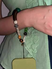 1 chiếc dây đeo điện thoại phong cách bãi biển nhiệt đới, phụ kiện thủ công với mặt dây chuyền hình cây cọ, hạt cườm nhiều màu sắc, mang đến cảm giác ven biển, thiết kế thời trang vui nhộn, lý tưởng làm quà tặng cho người yêu biển. - Ngày lễ La Mã - Xem 2