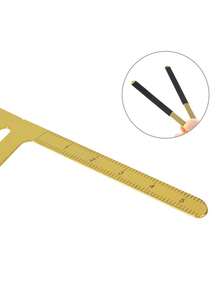 Eyebrow Ruler Tool - 3-Point Positioning Balance Guide With 9 Eyebrow Shapes, Makeup Stencil For Perfect Brows - Multicolor - View 7