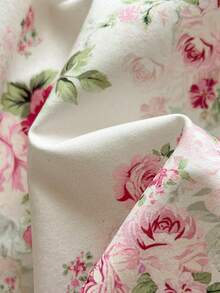 Vintamour Women's Elegant White And Pink Ditsy Floral Maxi Dress,Cottage Core Heart Neck Ruffle Hem Camisole,Summer Holiday Tea Party Vacation Wedding Guest - Multicolor - View 7