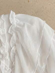 Soleia Chân váy xếp ly nhiều tầng bằng vải chiffon lãng mạn dành cho nữ, thích hợp cho kỳ nghỉ biển, bờ biển, gợi cảm, hẹn hò, khu nghỉ dưỡng bãi biển. - trắng - Xem 7