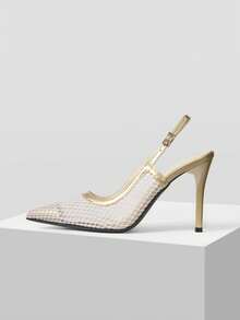 Mnmlis Tacones para mujer - Beis - Ver 3