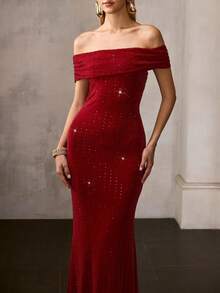 MOTF Soiréza ELEGANT RUCHED RHINESTONE EMBELLISHED FORMAL DRESS, SPRING/SUMMER - Pink - View 6