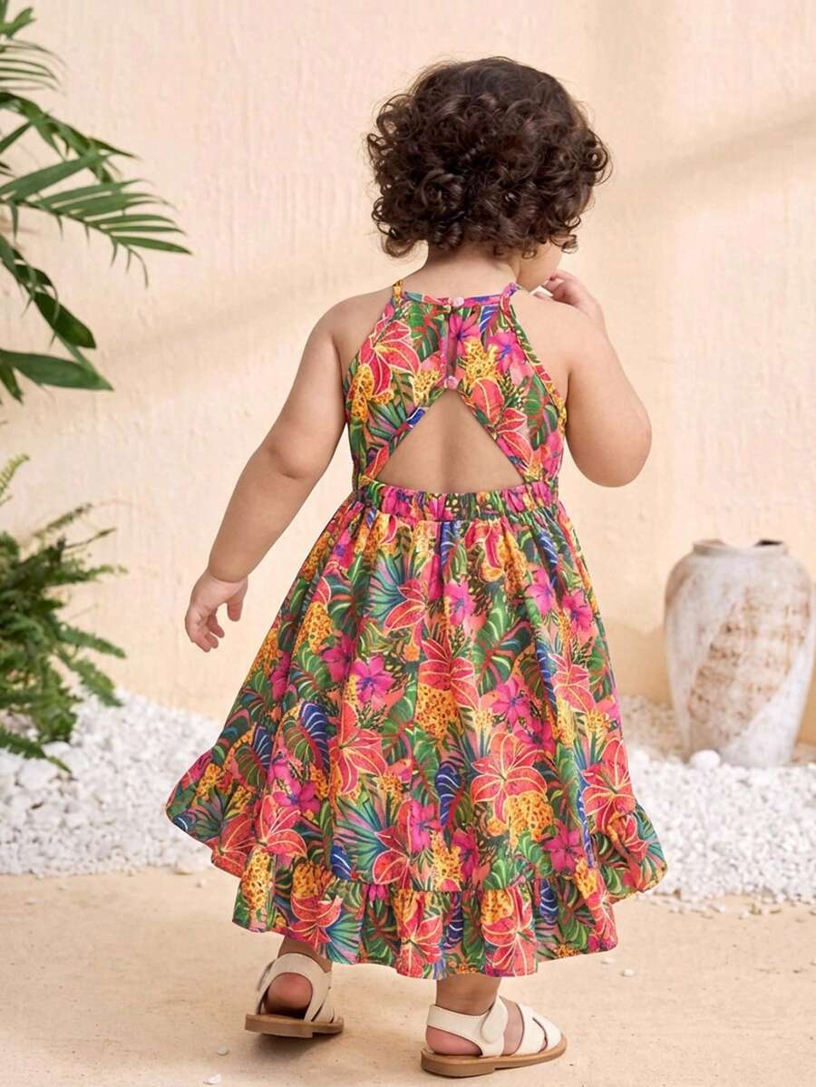 Travachic KIDS Travachic KIDS 这款女婴连体连衣裙可爱百搭,休闲度假风,修身优雅简约的吊带无袖设计,饰有碎花图案,舒适休闲,时尚百搭,适合日常穿着。完美适用于生日派对、聚会、演出、婚礼、洗礼、开幕式、室内外活动、日常生活、运动、玩耍、派对、拍照、度假和节假日。是春夏季节的理想之选。 - 彩色 - 查看 1