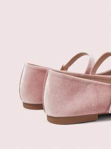 CUCCOO DOLLMOD Sepatu Flat Wanita Kasual Serbaguna untuk Perjalanan Sehari-hari, Cocok untuk Natal dan Musim Semi. - Merah muda muda. - View 10